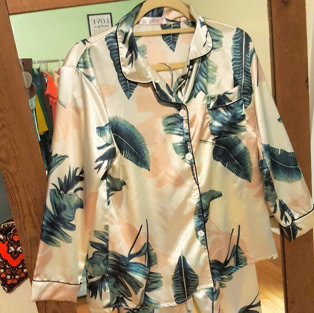 Shein Tropical Pajama Set